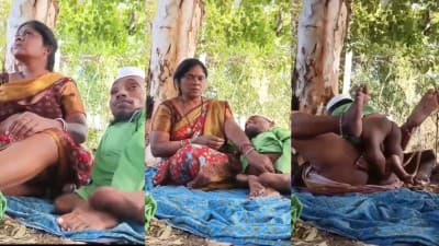 Madurai Village Aunty Fucking Saree blowjob